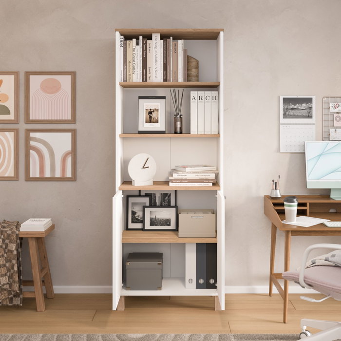 Hanah Home Nord - ND13-SW Blanco y Roble